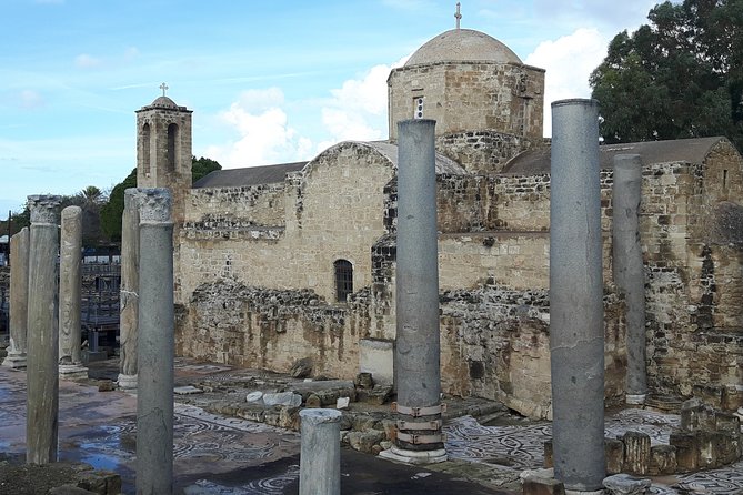 Ancient City Of PAPHOS - Stop 4: Church of Agia Kyriaki and St. Paul, Mosaics and the Pillar Story