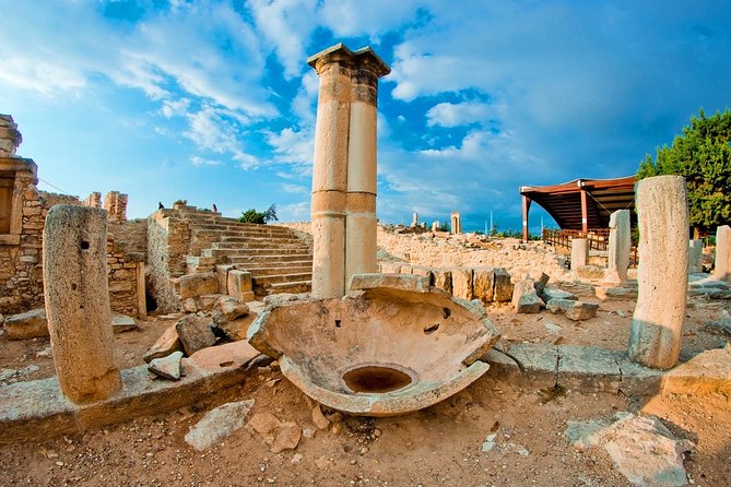 Aphrodite's Birthplace, Lefkara & Kourion Day Trip from Paphos - Stop 1: Aphrodite’s Rock at Petra tou Romiou in 20 minutes
