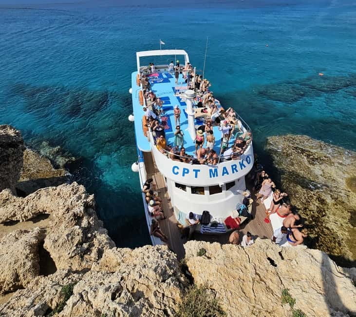 Ayia Napa: Blue Lagoon & Turtle Cruise with Optional Lunch - Getting on board at Cpt Marko Cruises, and how not to miss departure