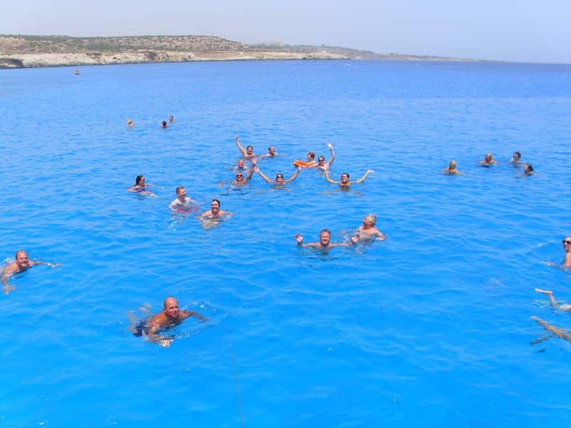 Ayia Napa: Lazy Day Cruise, Turtle Cove, Blue Lagoon & Lunch - Konnos Bay Turtle Cove: swimming with wild turtles