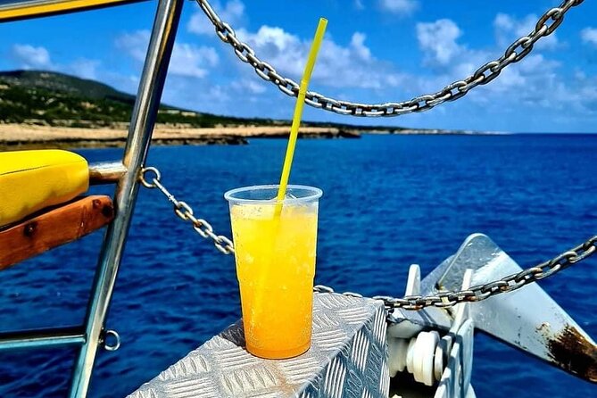 Blue Lagoon Akamas Bus and Boat Tour with Water Slide from Paphos - Latchi Harbour lunch break: choose your own Cyprus meal