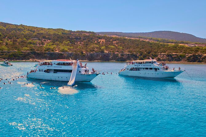 Blue Lagoon (Akamas) Bus & Boat Tour with Water Slide From Paphos - Manolis Bay and St. George: A 14th-Century Church Moment