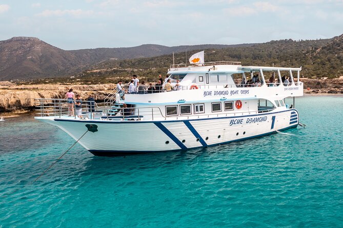 Blue Lagoon cruise: giant slide, music & Paphos hotel transfers - The payoff stop: Blue Lagoon swim time plus the giant slide