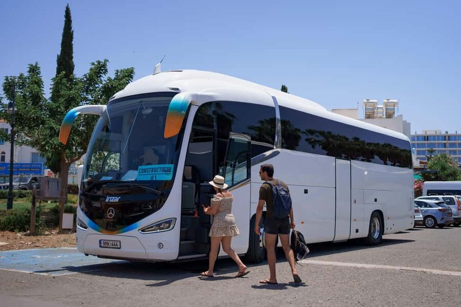 Blue Lagoon Half Day Tour with Water Slide from Paphos - Swim stop and snorkeling gear in the lagoon