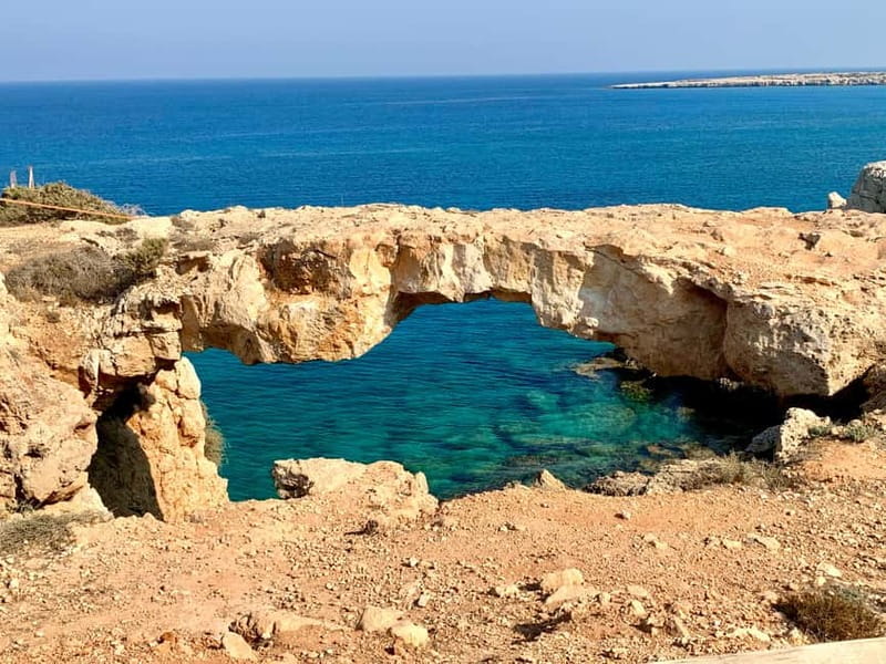 Cape Greco Region - private guided Highlight Tour - Lovers Bridge: The Rock Arch, the Water, and the Romance Legend