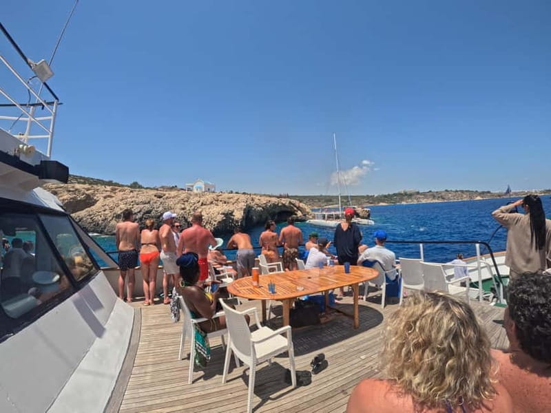 Cyprus: Odyssey Boat Safari from Larnaca to Protaras - Buffet Lunch at 1:00 PM: BBQ-Style Comfort at Sea