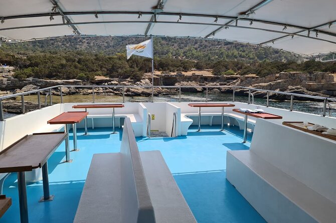 Demetris Chara Boat/Blue Lagoon boat trips with BBQ and SLIDE - From Latchi Harbour to the Blue Lagoon: how the 4.5-hour timing feels