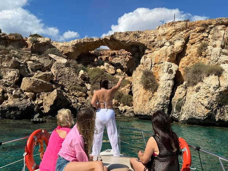 Explore the coastline blue lagoon and sea caves on Protaras. - Getting to the boat without headaches: Protaras or Ayia Napa pickup