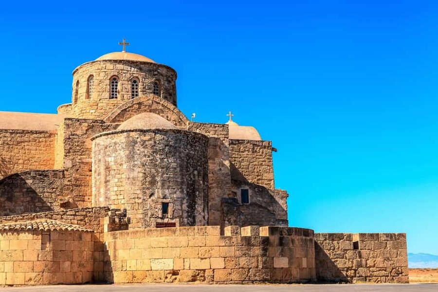 From LARNACA/AYIA NAPA/PROTARAS: Famagusta, Varosha &Salamis - Saint Barnabas Monastery: icons and the tomb visit