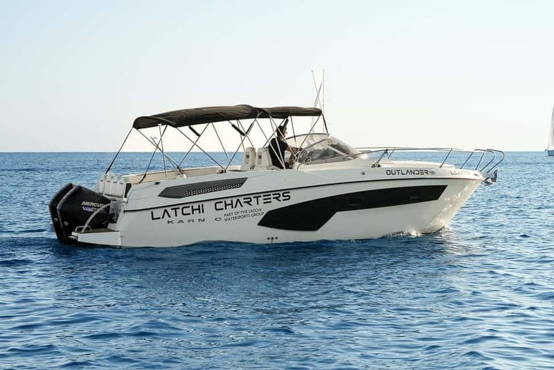 From Latchi: Blue Lagoon Tour via Karnic SL800 Boat - Getting on board at Latchi Watersports Centre, what you’re provided, and what to bring