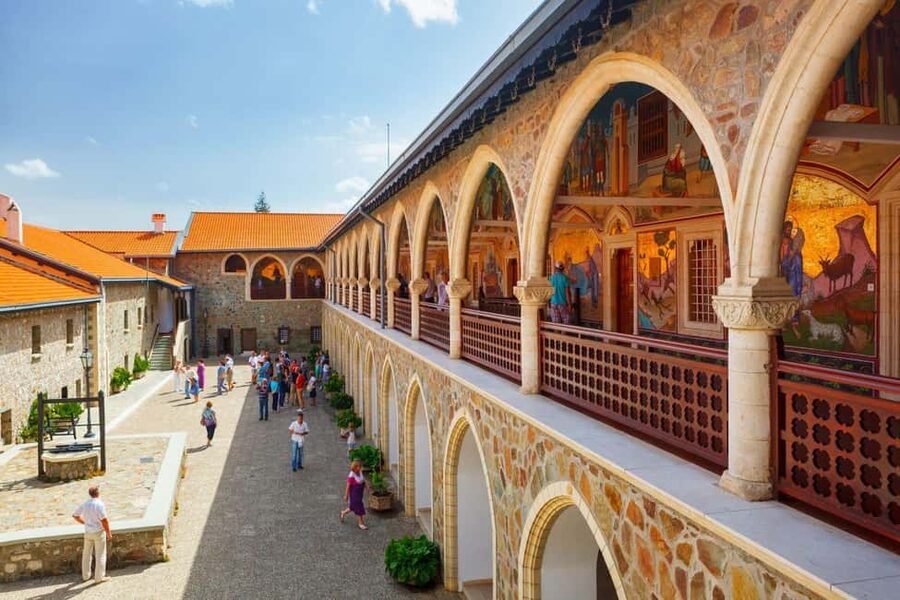 From Paphos: Village Charms & Troodos Kykkos - Kykkos Monastery: icons, frescoes, and the Golden Girl story