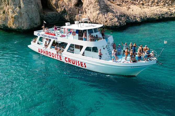 From Protaras: Turtle Cove & Blue Lagoon Cruise - The big swim decision: Konnos Bay’s turtle rules and 30 minutes of sand-to-sea time