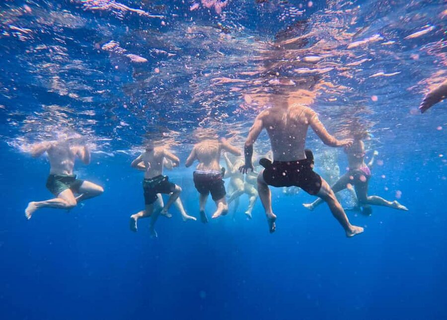Larnaca: Relaxing Cruise with Fishing and BBQ Lunch - The second swim and snorkeling stop, then lunch gets ready on board