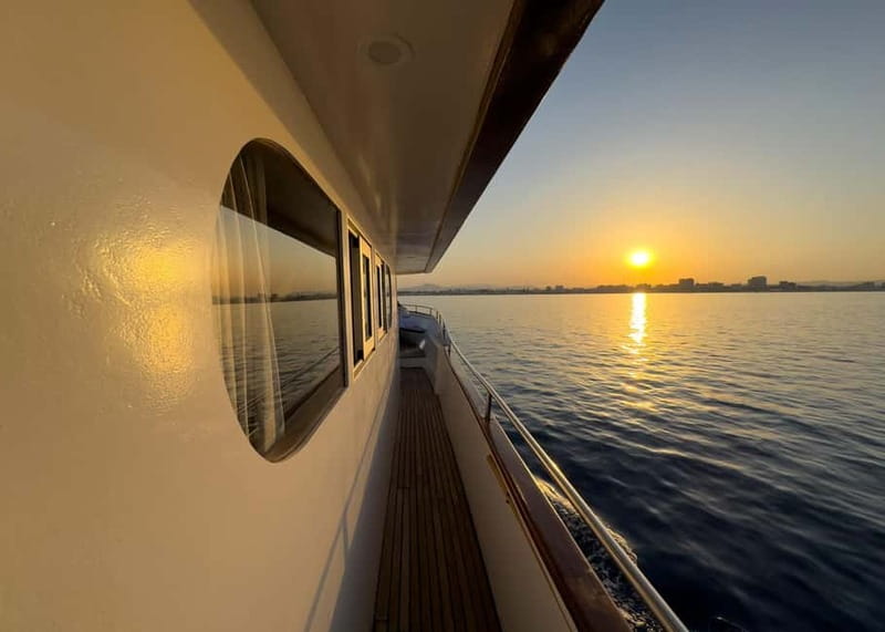 Larnaca: Sunset Cruise with a Glass of Wine - Planes over the water: the airport runway view you’ll actually remember