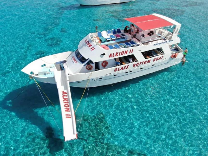 Latchi: Blue Lagoon Glass Bottom Boat Cruise with Drinks - Price and value for a $29 per person day