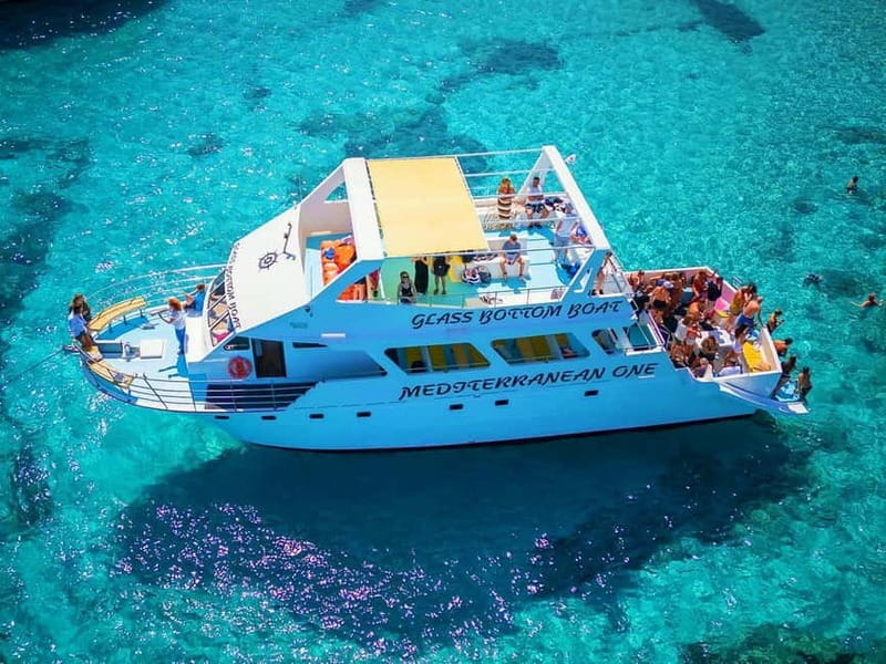Latchi: Blue Lagoon Mediterranean One Boat Cruise - The Akamas Peninsula Sightseeing Cruise: St. George Church to Plaji Bay