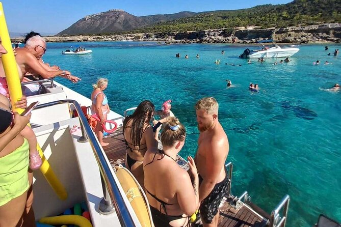 Nafsika II Half Day Cruise Swimming to blue lagoon water slide - The Cruise Route: Baths of Aphrodite, Saint George, Sea Caves, and More