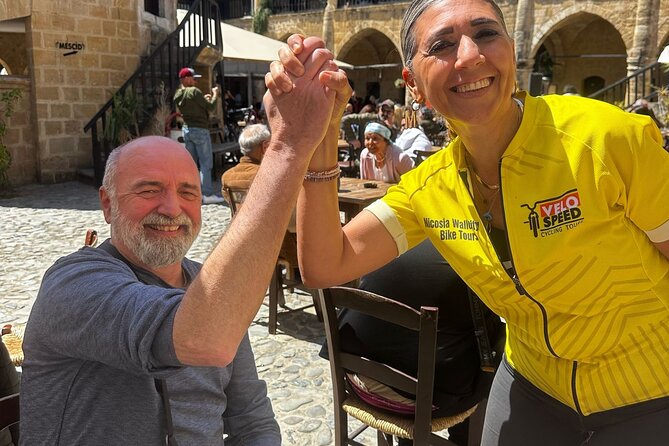 Nicosia: Walled City Bike Tour - Venetian Column and Eleftheria Square: landmark views without losing the street-level feel