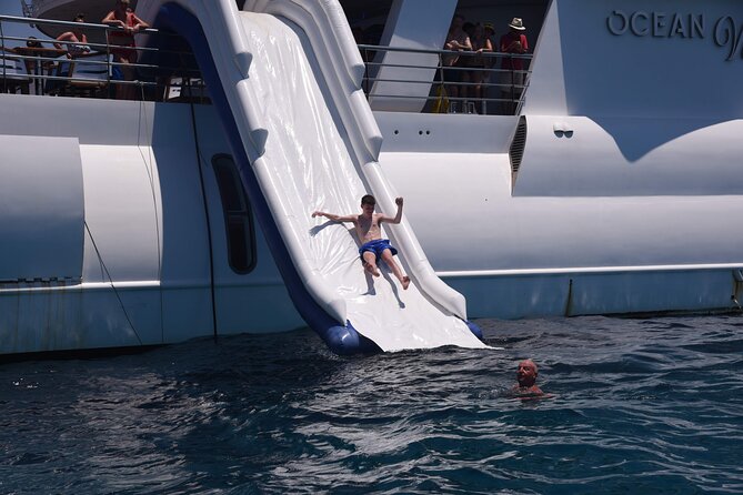 Ocean Vision | Half Day with BBQ Cruise - The itinerary rhythm: Mediterranean time, swim stop, buffet lunch, and fruit