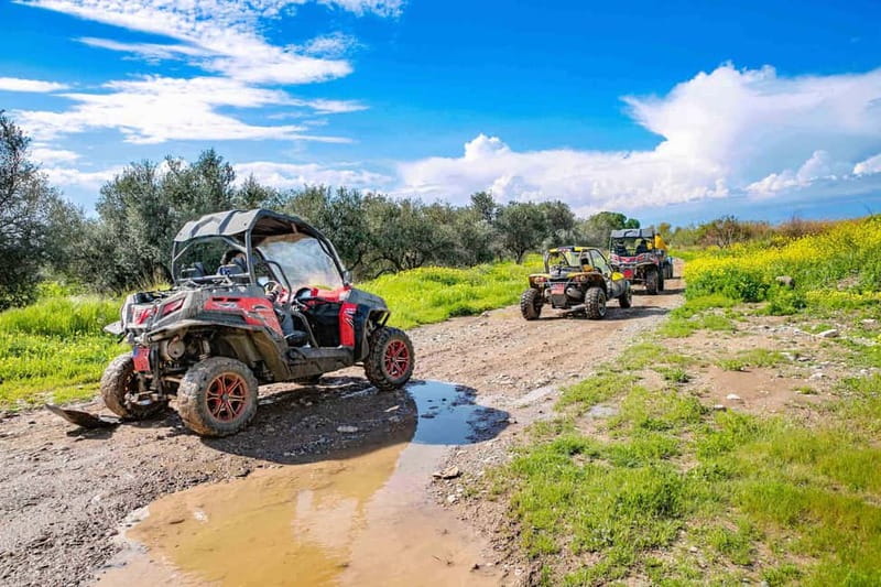 Paphos: 4x4 ATV & Buggy Safari Tour to Aphrodite's Rock - Aphrodites Rock stop: legend, tunnel access, and swim time
