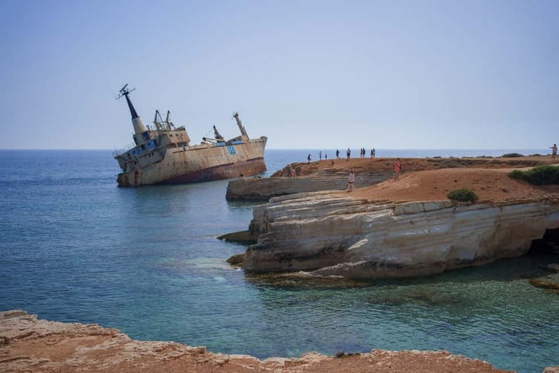 Paphos/Akamas: Blue Lagoon Bus & Boat Tour with Water Slide - Key highlights worth marking