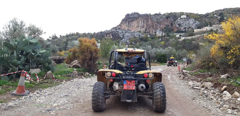 Paphos: Beach and Mountain Buggy Safari - Climbing into higher ground: winding tracks and a semi-dry river