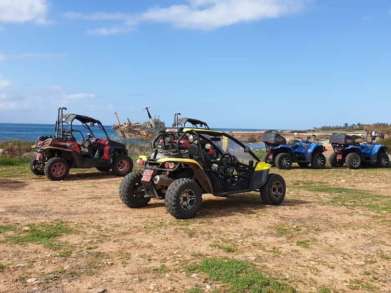 Paphos: Buggy Safari to Akamas Peninsula with Lunch - Getting started: briefing, Paphos harbor, and the coastal drive to Coral Bay