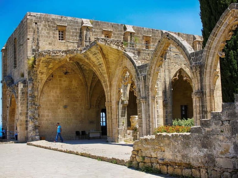 Paphos: Kyrenia, St. Hilarion Castle & Bellapais Abbey Tour - Bellapais Abbey: 13th-century Gothic calm with a sea view