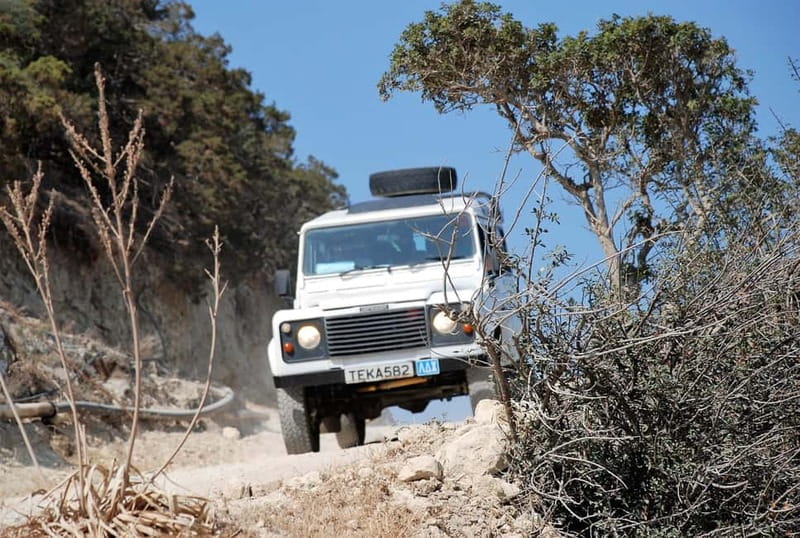 Paphos: Land Rover Jeep Safari Coastal Tour and Blue Lagoon - Pickup in Paphos and the Land Rover Defender Reality Check