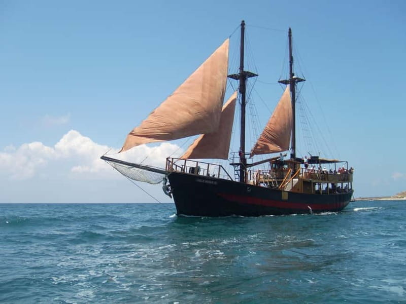 Paphos: Pirate Ship Cruise on Jolly Roger - Hotel transfers, lunch, fruit, and Wi-Fi: the value math