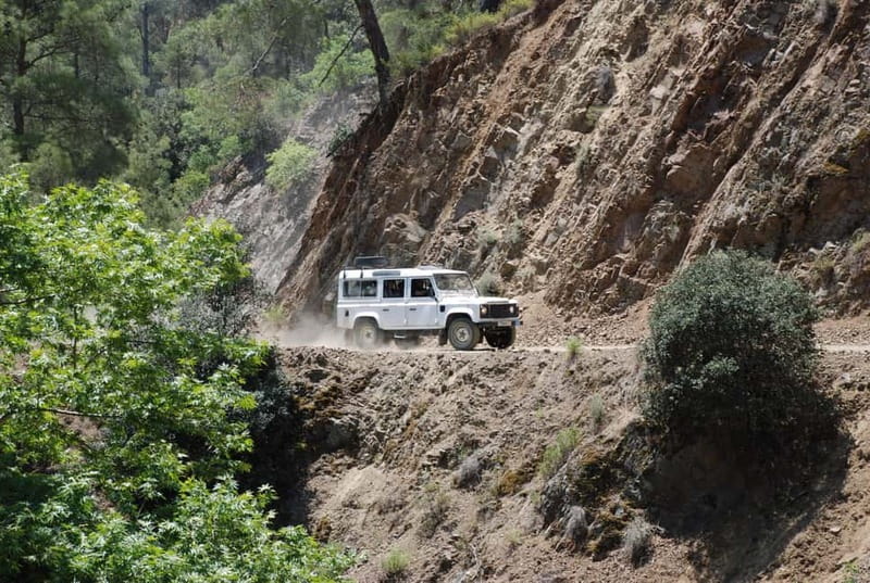 Paphos: Troodos-Kykkos Land Rover Treasure Jeep Safari - Omodos village, old wine press, and the Holy Cross monastery
