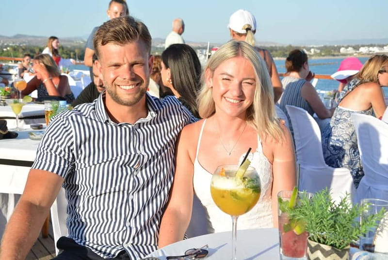 Paphos: Wave Dancer Fireworks, Buffet Dinner & Show Cruise - Wave Dancer on the Water, in Plain Terms