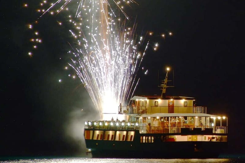 Paphos: Wave Dancer Fireworks, Buffet Dinner & Show Cruise - The Sail Out and the On-Deck Feeling