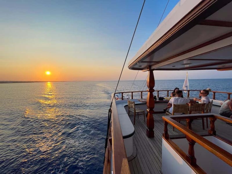 Pernera: Golden Hour Sunset Cruise - Swim stops at Konnos Beach and Blue Lagoon: water time that actually matters
