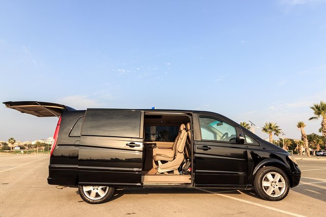 Private Transfer: Larnaca Airport to Protaras with return 1-14 pax - Mobile Ticket, English Service, and Quick Confirmation