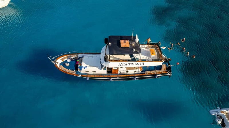 Protaras: Luxury Blue Lagoon Cruise / 3H, 2 Swim Stops - Boarding At Paralimni Marina, And What Makes The Boat Feel Upscale