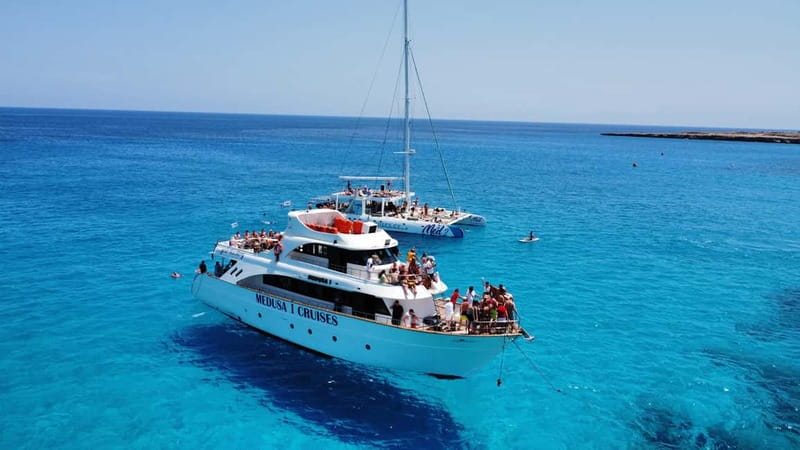 Protaras: Medusa Chill-Out Cruise to Blue Lagoon & Sea Caves - Cape Greco to Blue Lagoon: where the water goes from pretty to special
