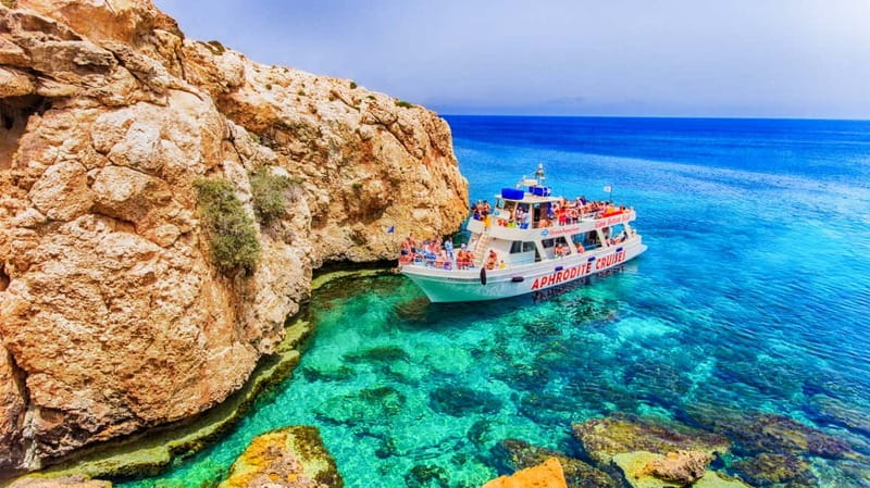 Protaras: Turtle Cove & Blue Lagoon Cruise - Protaras Pier to Cape Greco, a calm 3-hour coastal reset