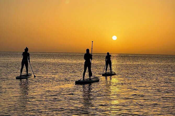 Sunrise SUP at Protaras, Green Bay - Eleni and the guide touch: feeling safe and getting real photos