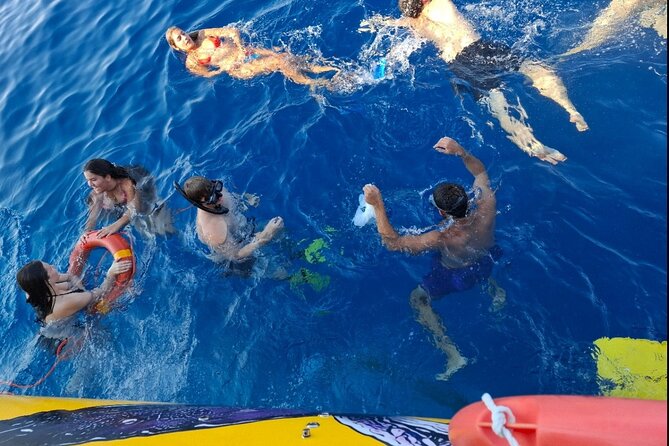 Yellow Submarine Swimming Cruise with Unlimited Drinks - Stop 1: Zenobia Wreck Views From a 20 Window Underwater Cabin